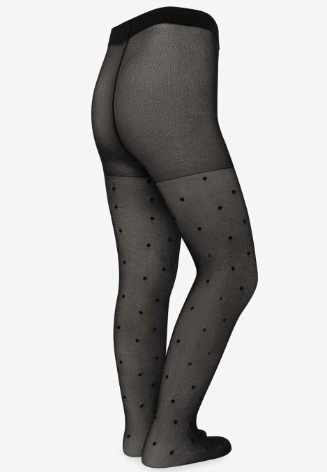 Dres fetițe Penti Young ,,Stil'', 20 den- mat, imprimeu buline negru Engros